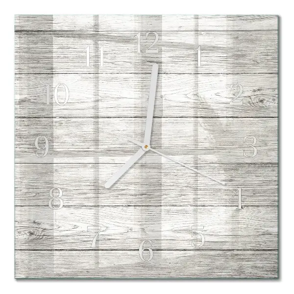 Moderne wanduhr quadratisch Graue Bretter