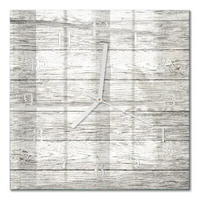 Moderne wanduhr quadratisch Graue Bretter