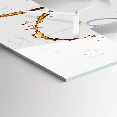 Wanduhr mit motiv quadratisch Tassen Kaffee