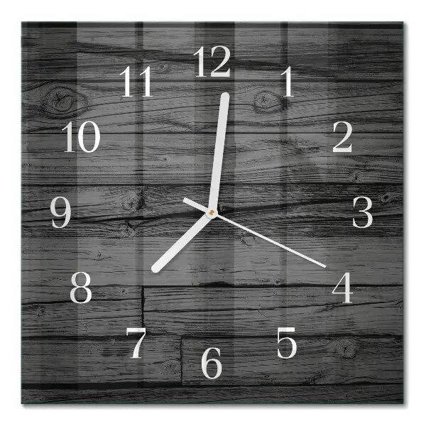 Wanduhr mit motiv quadratisch Holz