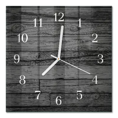 Wanduhr mit motiv quadratisch Holz