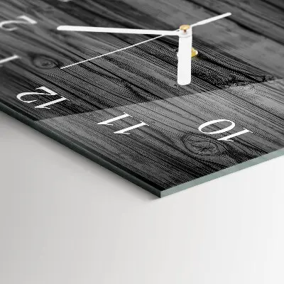 Wanduhr mit motiv quadratisch Holz