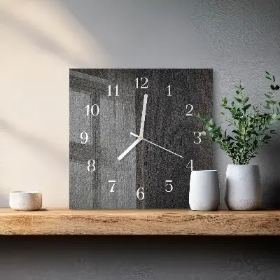 Quadratische wanduhr Holz