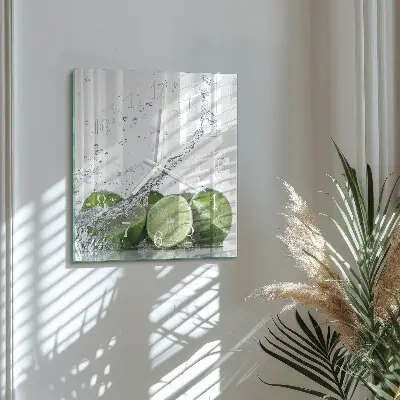 Glasuhr quadratisch Limes