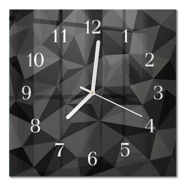 Wanduhr mit motiv quadratisch 3D-Muster