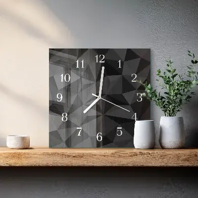 Wanduhr mit motiv quadratisch 3D-Muster