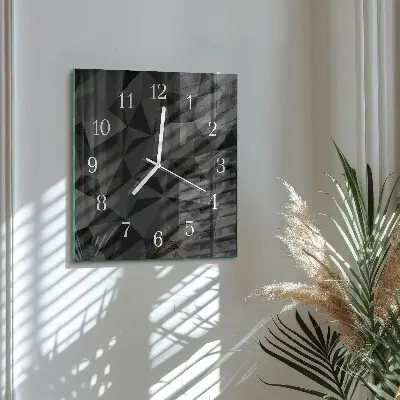 Wanduhr mit motiv quadratisch 3D-Muster