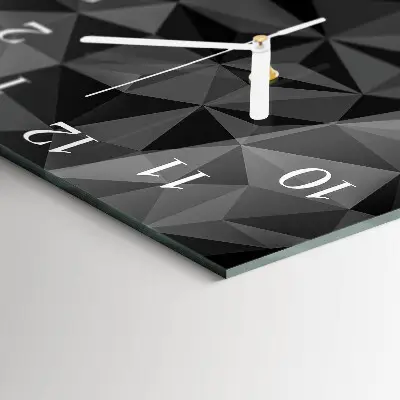 Wanduhr mit motiv quadratisch 3D-Muster
