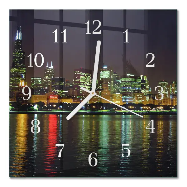 Quadratische wanduhr modern Horizont