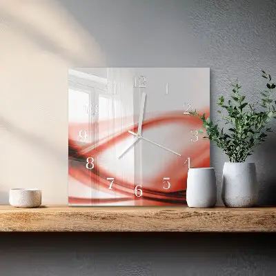 Moderne wanduhr quadratisch Abstrakte Linien