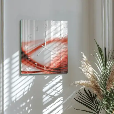 Moderne wanduhr quadratisch Abstrakte Linien