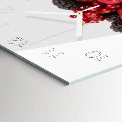 Wanduhr mit motiv quadratisch Obst