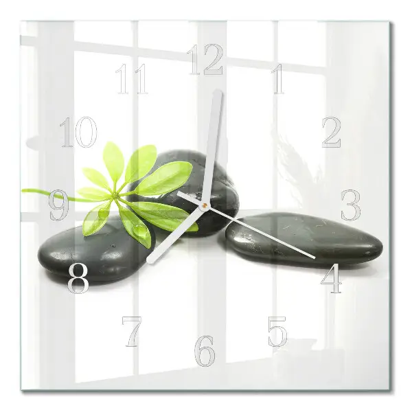 Moderne wanduhr quadratisch Steine