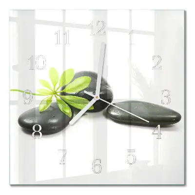 Moderne wanduhr quadratisch Steine