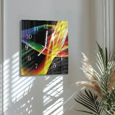 Quadratische wanduhr Abstraktion