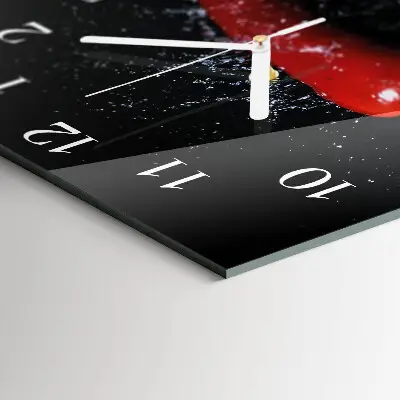 Wanduhr mit motiv quadratisch Chilischoten