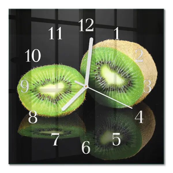 Moderne wanduhr quadratisch Kiwi