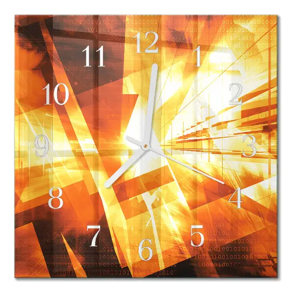 Wanduhr mit motiv quadratisch Abstraktion