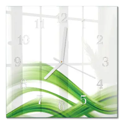 Moderne wanduhr quadratisch Abstrakte Welle