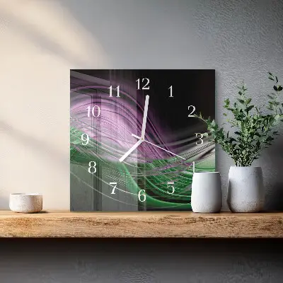 Moderne wanduhr quadratisch Abstrakte Kunst