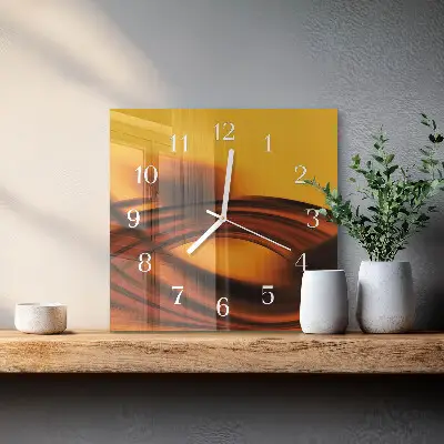 Glasuhr quadratisch Abstraktion