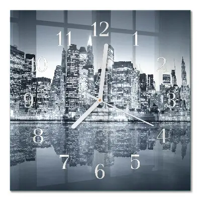 Quadratische wanduhr modern Horizont