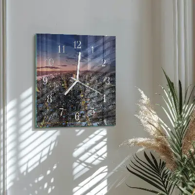 Glasuhr quadratisch Horizont