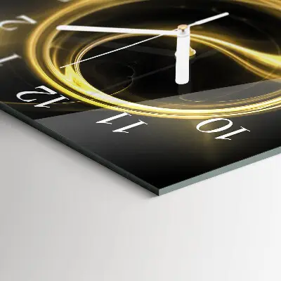 Quadratische wanduhr modern Abstrakter Kreis
