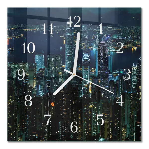 Quadratische wanduhr modern Horizont