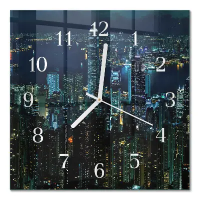 Quadratische wanduhr modern Horizont