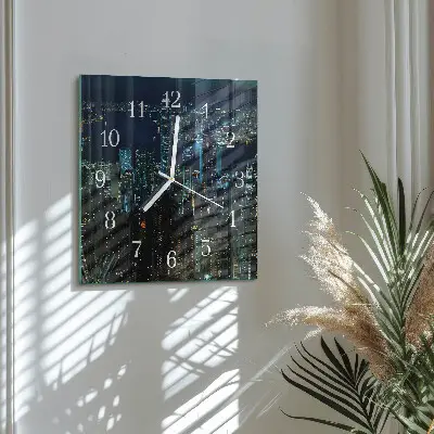 Quadratische wanduhr modern Horizont