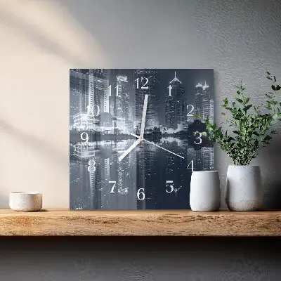 Quadratische wanduhr modern Horizont