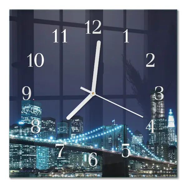 Moderne wanduhr quadratisch Horizont