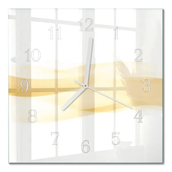 Quadratische wanduhr Abstrakte Welle