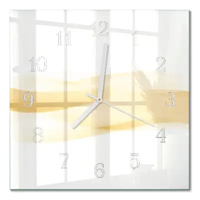 Quadratische wanduhr Abstrakte Welle