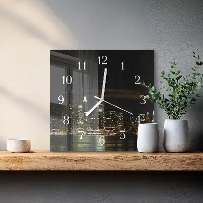 Quadratische wanduhr Horizont