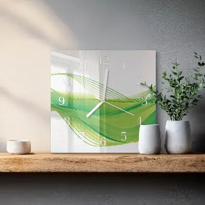 Moderne wanduhr quadratisch Abstrakte Linien