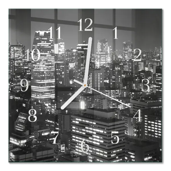 Quadratische wanduhr modern Horizont
