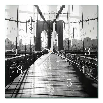 Moderne wanduhr quadratisch Brücke