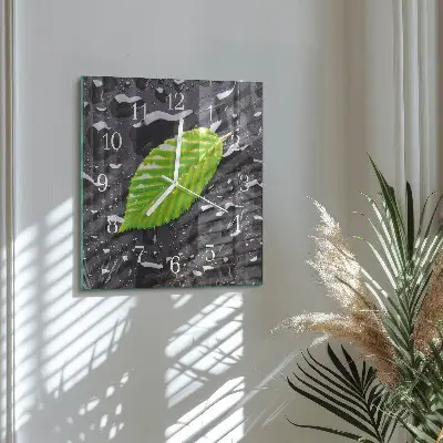 Moderne wanduhr quadratisch Blatt