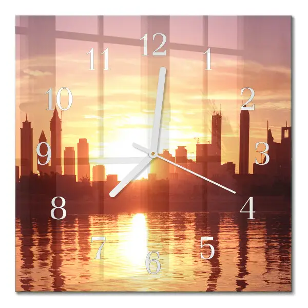 Quadratische wanduhr Horizont