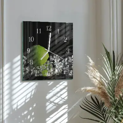 Quadratische wanduhr modern Kalziumkarbonat