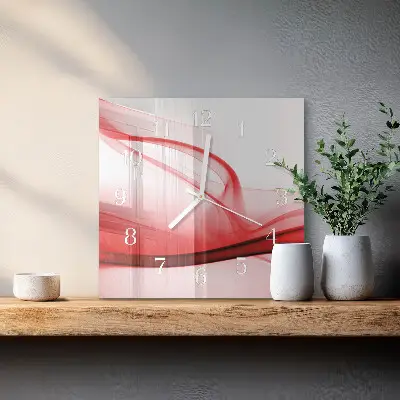 Wanduhr mit motiv quadratisch Abstrakte Linien