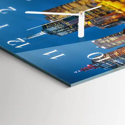 Wanduhr mit motiv quadratisch Stadt