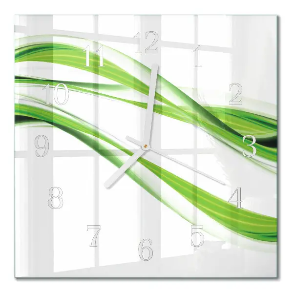 Quadratische wanduhr Abstrakte Linien
