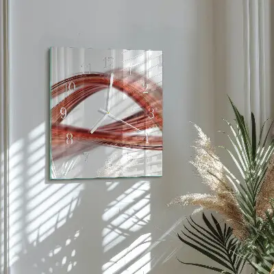 Moderne wanduhr quadratisch Abstrakte Linien