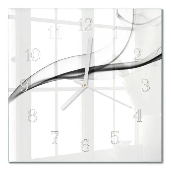 Moderne wanduhr quadratisch Abstrakter Rauch