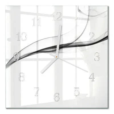 Moderne wanduhr quadratisch Abstrakter Rauch