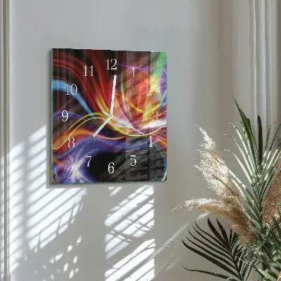 Quadratische wanduhr Abstrakte Kunst
