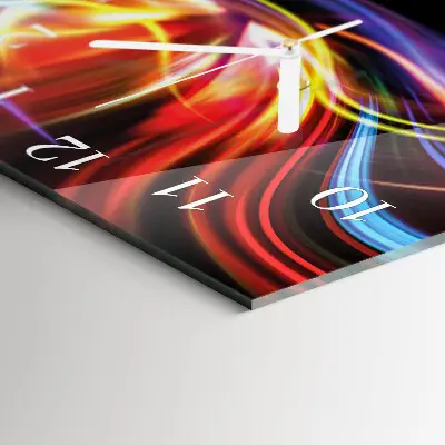 Quadratische wanduhr Abstrakte Kunst